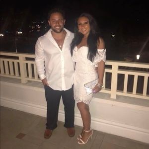 Lulus White Fitted Dress